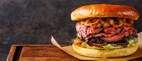 Pastrami Burger Traditional Burger From Salt Lake City United States Of America