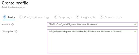 Deploy Microsoft Edge policy using ADMX template in Microsoft Intune ...