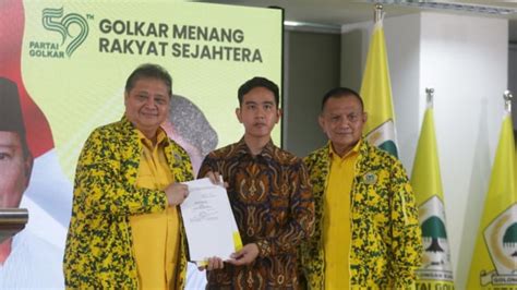 Golkar Resmi Usung Gibran Rakabuming Raka Menjadi Cawapres Prabowo Subianto