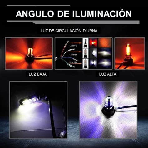 Foco Hyper Led Faro Ojo De Demonio 4400lm h4 H6 S2 Envío gratis