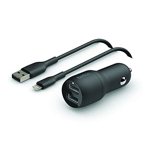 Belkin Cargador De Coche Dual USB De 24 W Cable USB C Boost Ch