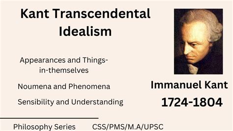 Kant Transcendental Idealism Noumena And Phenomena Western