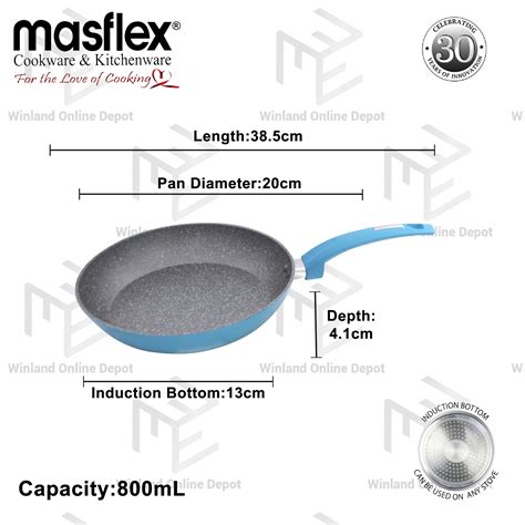 Masflex By Winland Spectrum Aluminum Non Stick Induction Fry Pan 20cm