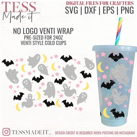 Halloween Venti Cup Svg Fall No Hole Svg Tess Made It