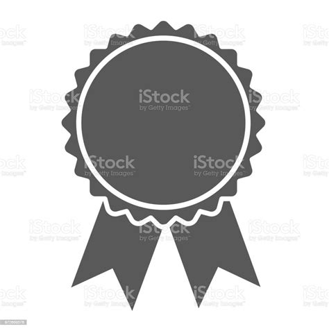 Ribbons Award Isolated On White Background Vector Template Design Stock