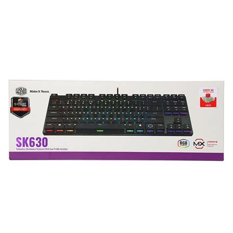 Keyboard Cooler Master Sk Rgb Red Switch Us Shopee Thailand