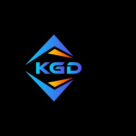 KGD Abstract Technology Logo Design On Black Background KGD Creative