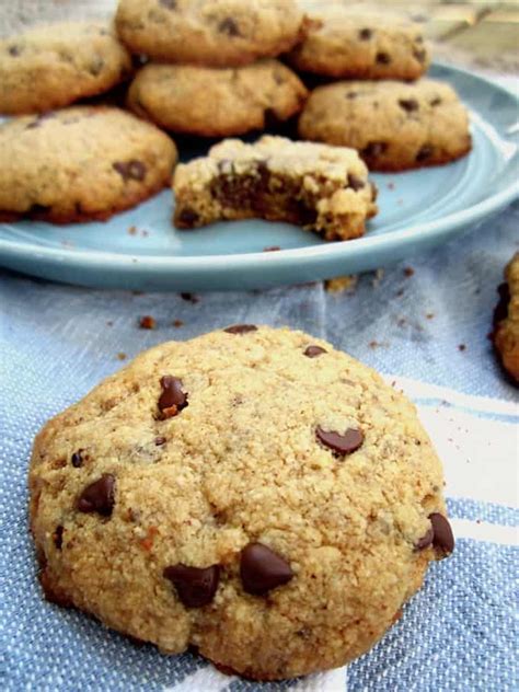 Soft Healthy Almond Flour Chocolate Chip Cookies Gf Paleo Vegan