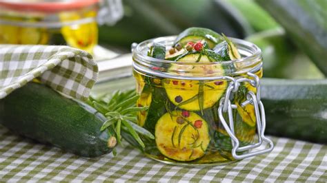 Recette courgettes marinées