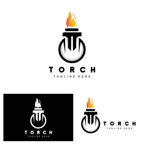 Logotipo De Antorcha Dise O De Fuego Logotipo De Carta Icono De