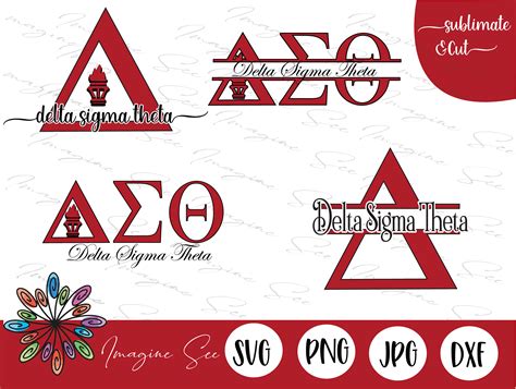 Delta Sigma Theta Bundle Sorority Svg Greek Letters Png Etsy Uk