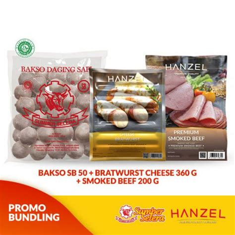 Jual Sumber Selera Bakso Sb Hanzel Bratwurst Cheese Gram