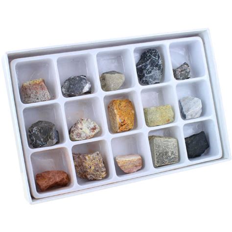 Sedimentary Rocks Kit 15 Rocks Geology Kit Xump