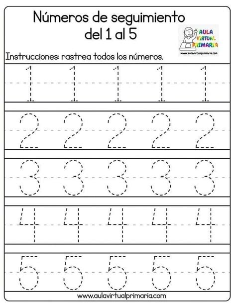 Pin En Trazos Números 1 Al 1000