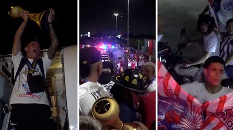 Video Así se vivió la caravana del Junior a su llegada a Barranquilla