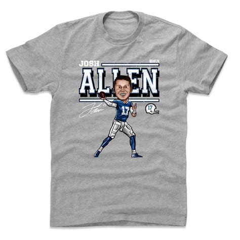 Josh Allen Shirt Buffalo Football Mens Cotton T Shirt 500 Level