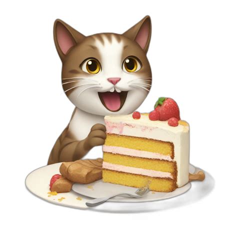 cat eating a cake Emoji | Create & Combine New Emojis