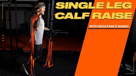 Resistance Bands Leg Exercise Single Leg Calf Raise Youtube