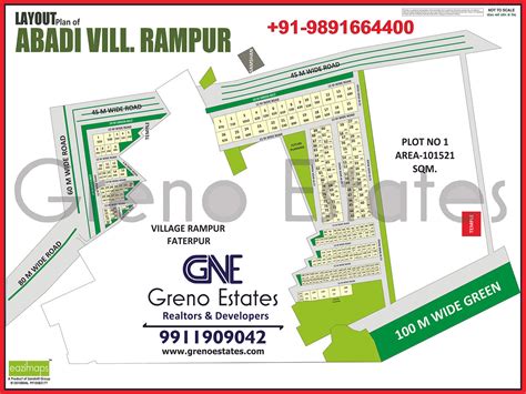 6 Rampur Greater Noida HD Map Layout Plan Of 6 Rampur Greno Estates