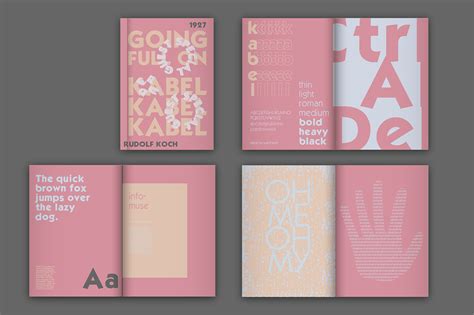 Typography Booklet Behance