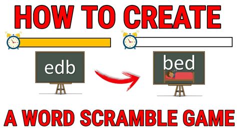 Create Your Own Word Scramble