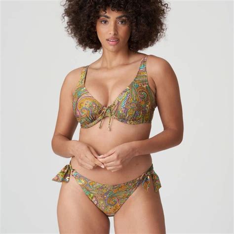 Bikini amarillo triángulo Unas1 Primadonna con descuento Bikini