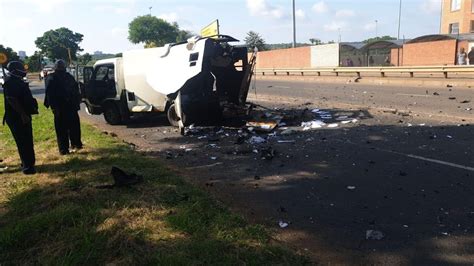 G S Vehicle Blown Up During Cash In Transit Heist Near Pretoria