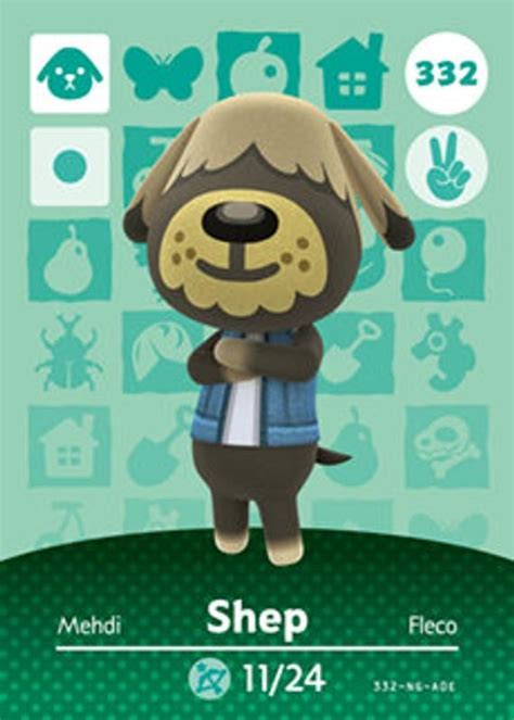 Acnh Shep Amiibo Card Animal Crossing In 2021 Animal Crossing Amiibo