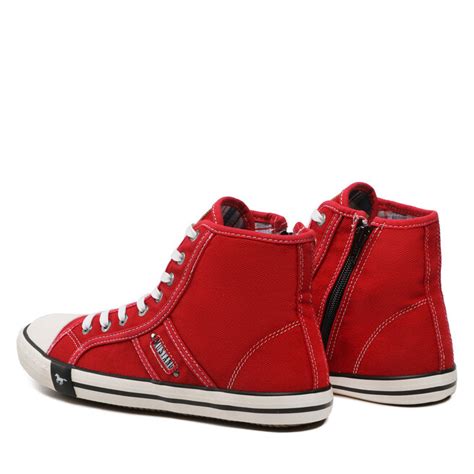 Sneakers Aus Stoff Mustang 4058 505 5 Rot De Eschuhe Ch