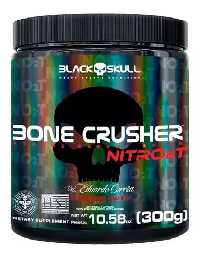 Bone Crusher Nitro 2t Pré treino 300g Black Skull Força MercadoLivre