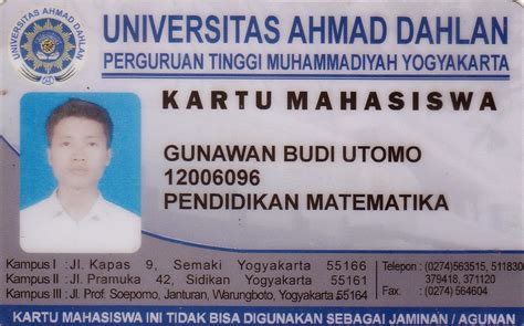 KTM Kartu Tanda Mahasiswa Yang Wajib Diketahui