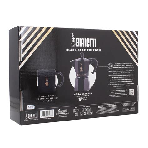 Bialetti Moka 6 Cup Black Edition T Set My Coffee Shop