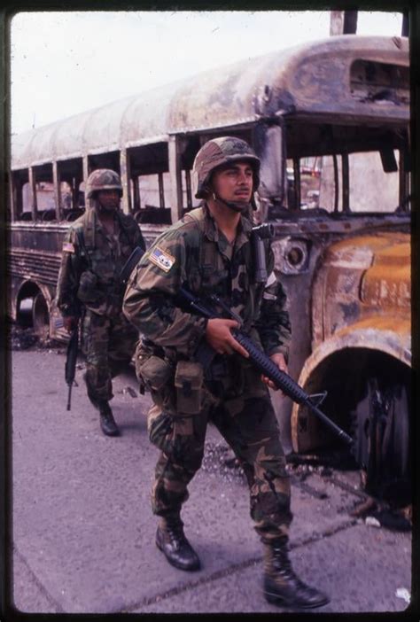 Us Soldiers On Patrol During The Us Invasion Of Panama Dec 26 1989 [540x800] R Historyporn