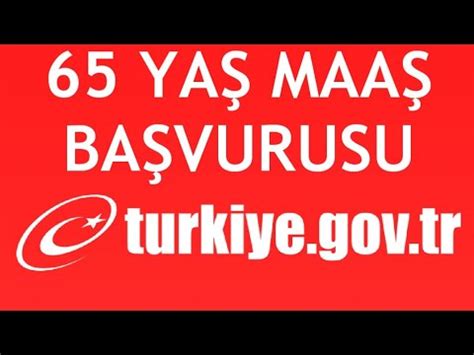 E Devlet 65 Yaş Maaş Başvurusu Nasıl Yapılır YouTube