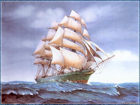 Sailing Ship Wallpaper - WallpaperSafari