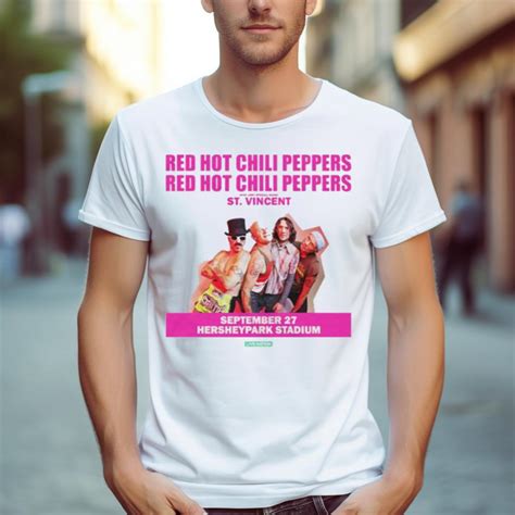 Red Hot Chili Peppers Hersheypark Stadium PA September Fan Gifts T Shirt Hersmiles