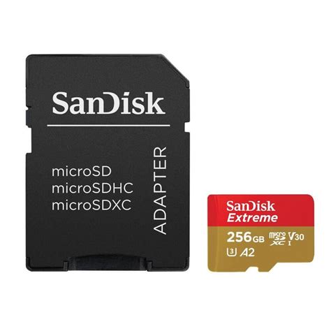 Carto De Memória 256GB Sandisk Extreme Microsdxc