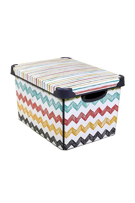 Qutu Style Box Colored Zigzag Oyuncak Saklama Kutusu Litre Fiyat