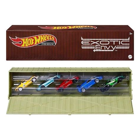 HOT WHEELS PREMIUM EXOTIC ENVY 5 CAR SET KID N PLAY POP CULTURE
