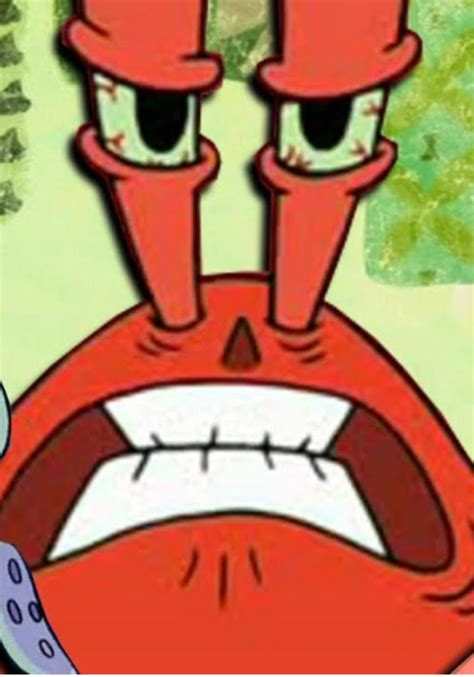 Mr Krabs Angry Face