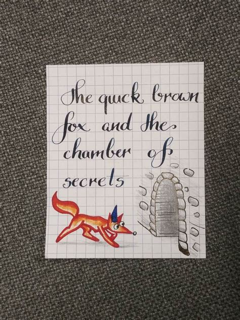 The quick brown fox... : Handwriting