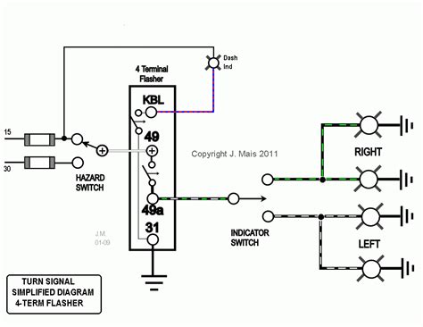 Flasher Unit Wiring Diagram 3 Pin