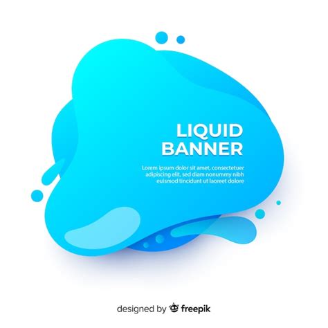 Premium Vector Abstract Fluid Banner Template