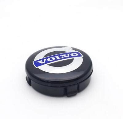 Blue Black Volvo Alloy Wheel Centre Hub Caps C C S V S V