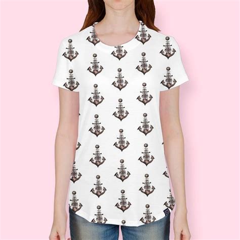 «anchor Womens All Over T Shirt By Mikart Exclusive Edition From