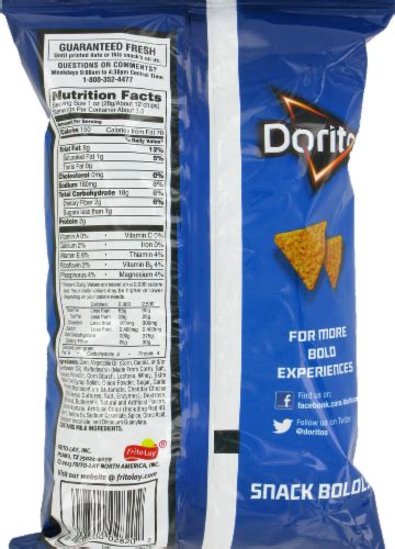 Doritos Cool Ranch Flavored Tortilla Chips 3 38 Oz Kroger