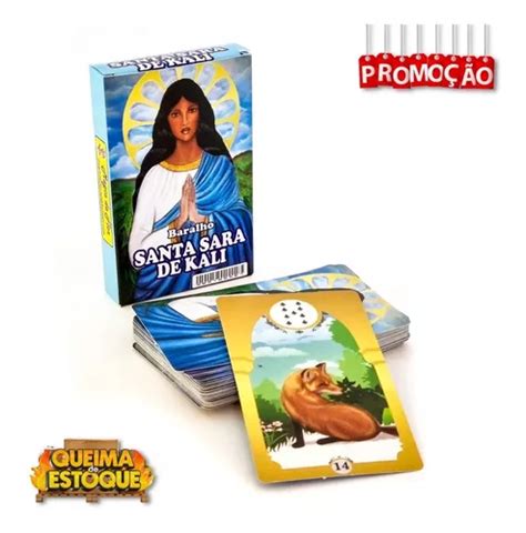 Baralho Cigano Santa Sara Kali 36 Cartas E Manual Promoção MercadoLivre