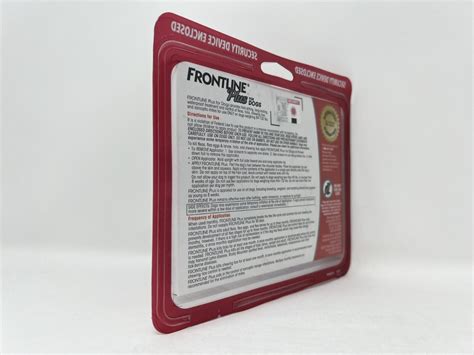 Frontline Plus Flea and Tick Dog Treatment 89-132 lbs, 3 Doses – Red ...