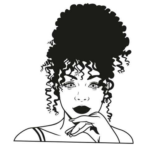 Beautiful Afro Women Clipart