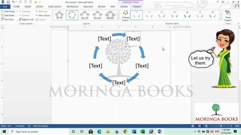 How To Insert Smart Art In Ms Word In Windows Youtube